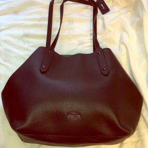 Dark navy blue coach bag (authentic)!